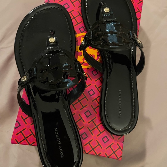 Tory Burch Miller patent sandals